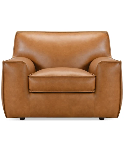 Glympton 44" Leather Arm Chair, Exclusively at Macy's