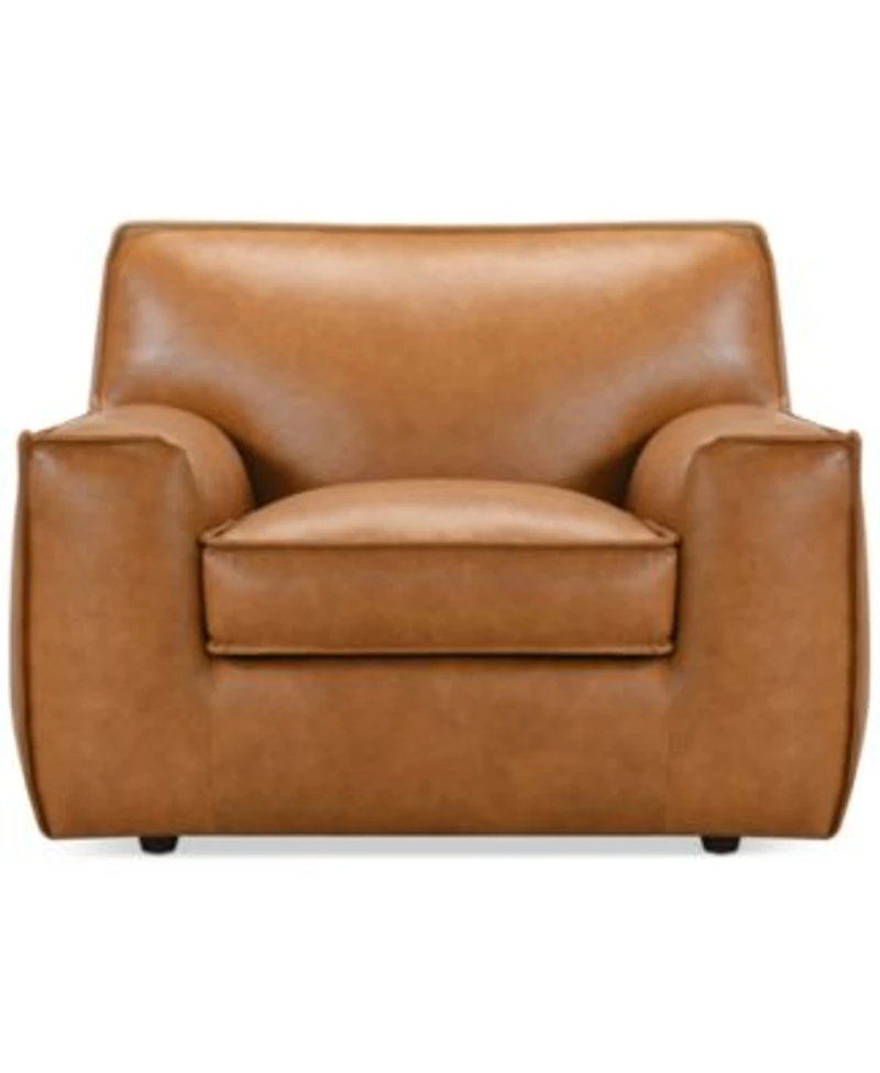 Glympton Leather Sofa Collection Macys Exclusive