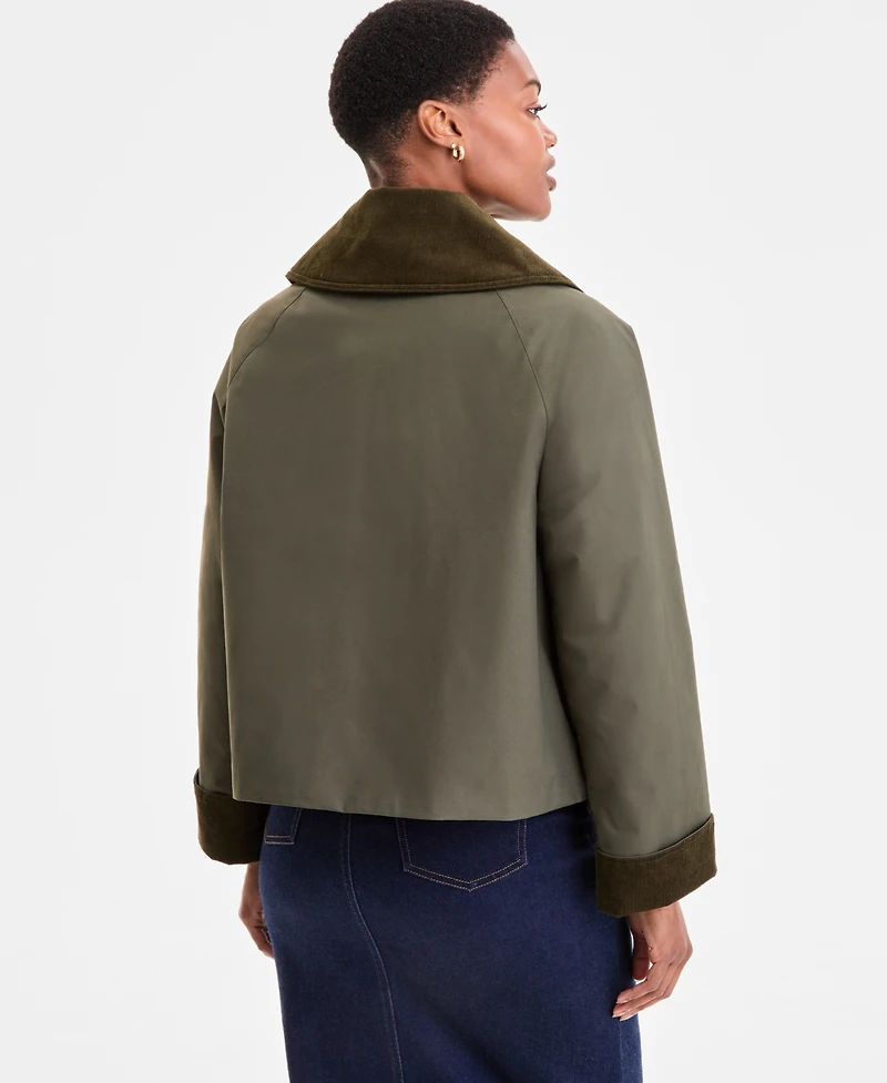Barbour Women's Nora Oversized-Collar Utility Jacket, Exclusively at Macy's
