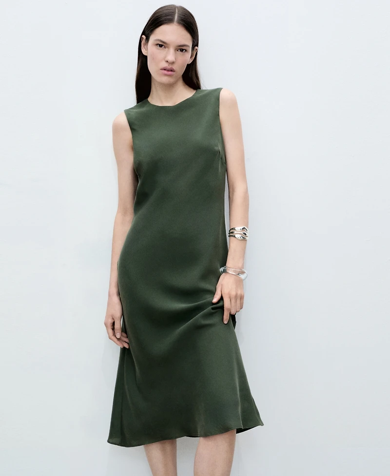 Mango Women's Shift Midi Dress