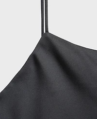 Mango Women's Straps Satin Nightgown Dress