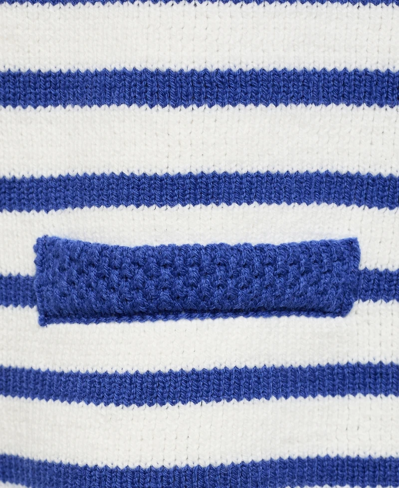 Mango Women's Stripped Knit Cardigan Sweater