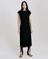 Mango Women's Draped Straight Dress