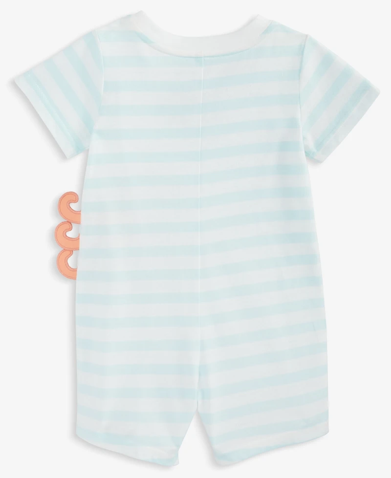 Baby Boys Octopus Graphic Striped Sunsuit, Exclusively at Macy's