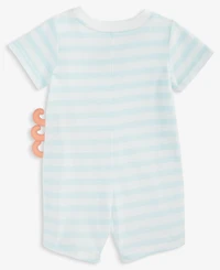 Baby Boys Octopus Graphic Striped Sunsuit, Exclusively at Macy's