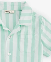 First Impressions Baby Boys Cotton Striped Shirt & Shorts, 2 Piece Set, Exclusively at Macy's