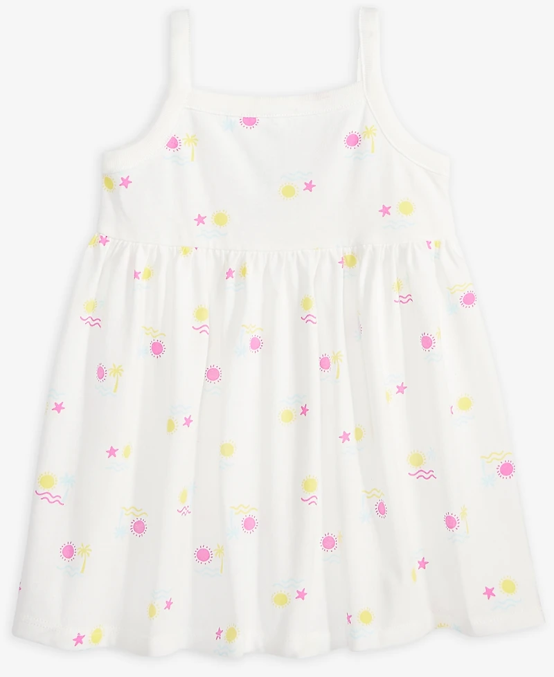 First Impressions Baby Girls Beach Printed Dress, Exclusively at Macy's