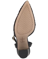 Jessica Simpson Women's Nariro Block-Heel Woven Pumps