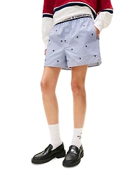 Tommy Girl Women's Cotton Embroidered Short