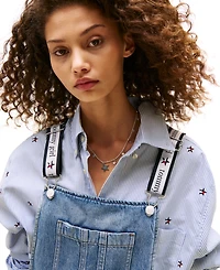 Tommy Girl Women's Denim Dungaree Dress