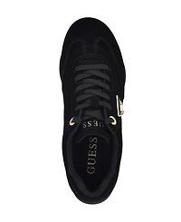 Guess Women's Gabiey Low Profile Suede Lace-Up Sneakers