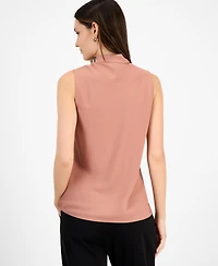 Kasper Women's Tie-Neck Sleeveless Top