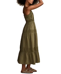 Lucky Brand Women's Cotton Gauze Tiered Maxi Dress