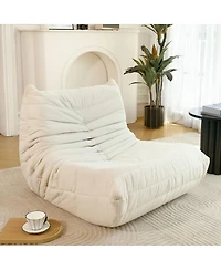 Floor Bean Bag Chair for Adults with Memory Foam Support Armless Lounger Sofa for Home Office Apartment or Gaming Room-The Pop Home