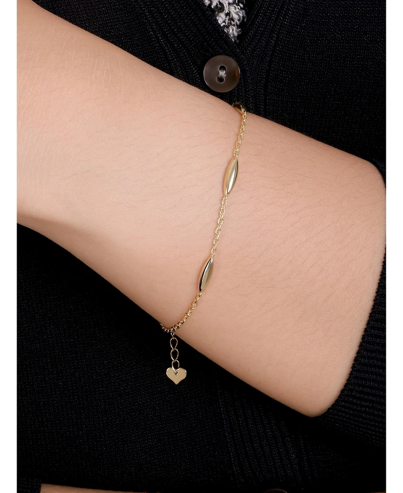 Devata Link Chain Bracelet in 14K Gold, 6.5 in adj to 7.5 in, approx. 2.5 grams.