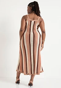 June + Vie Women's June + Vie Stripe Sweater Midi Dress