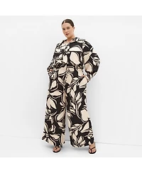City Chic Plus Size Rosabella Print Shirt