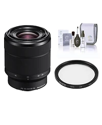 Sony Fe 28-70mm f/3.5-5.6 Oss Lens for Sony E, Bundle with 55mm Uv Slim Filter, Cleaning Kit