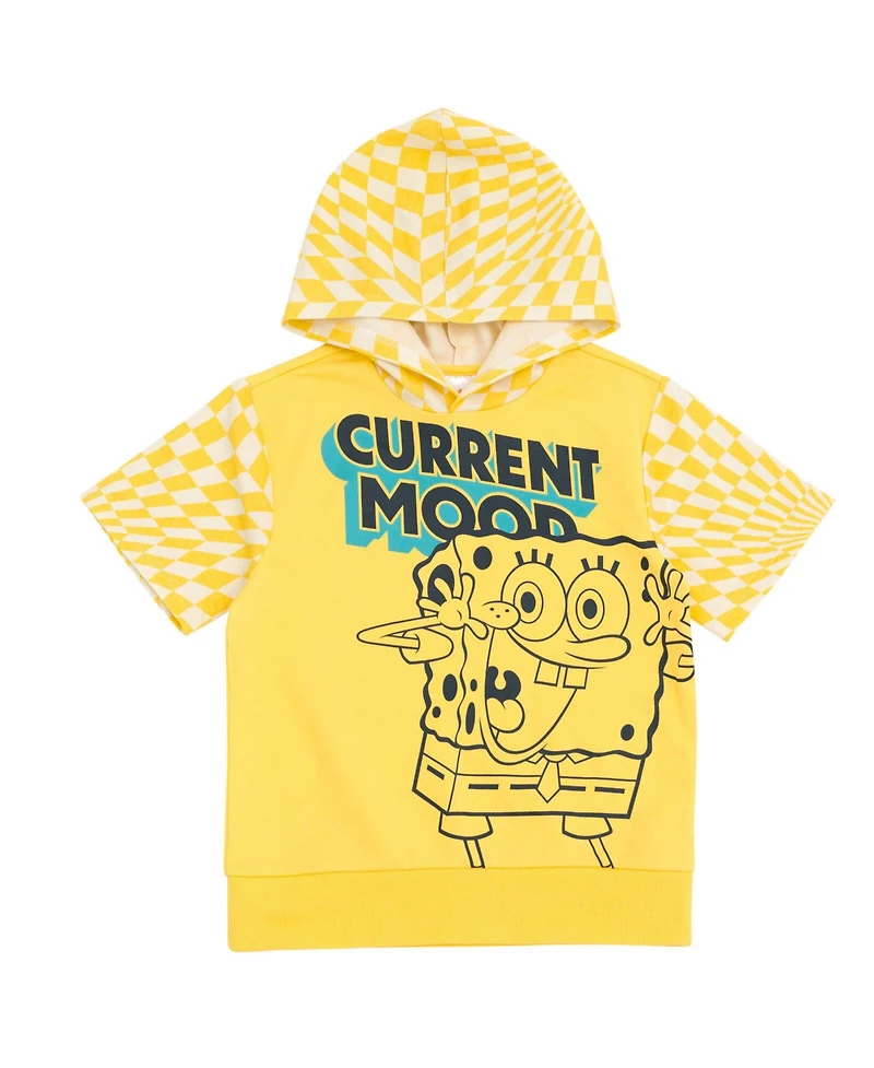 SpongeBob SquarePants Toddler Boys French Terry Pullover Hoodie and Shorts Outfit Set