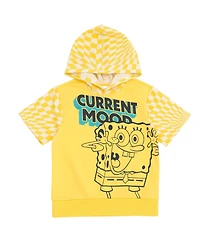 SpongeBob SquarePants Toddler Boys French Terry Pullover Hoodie and Shorts Outfit Set