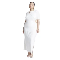 Eloquii Women's Cutout Detail Knit Maxi Dress