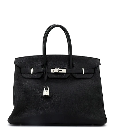 Pre-Owned Hermes Birkin Handbag Clemence with Palladium Hardware