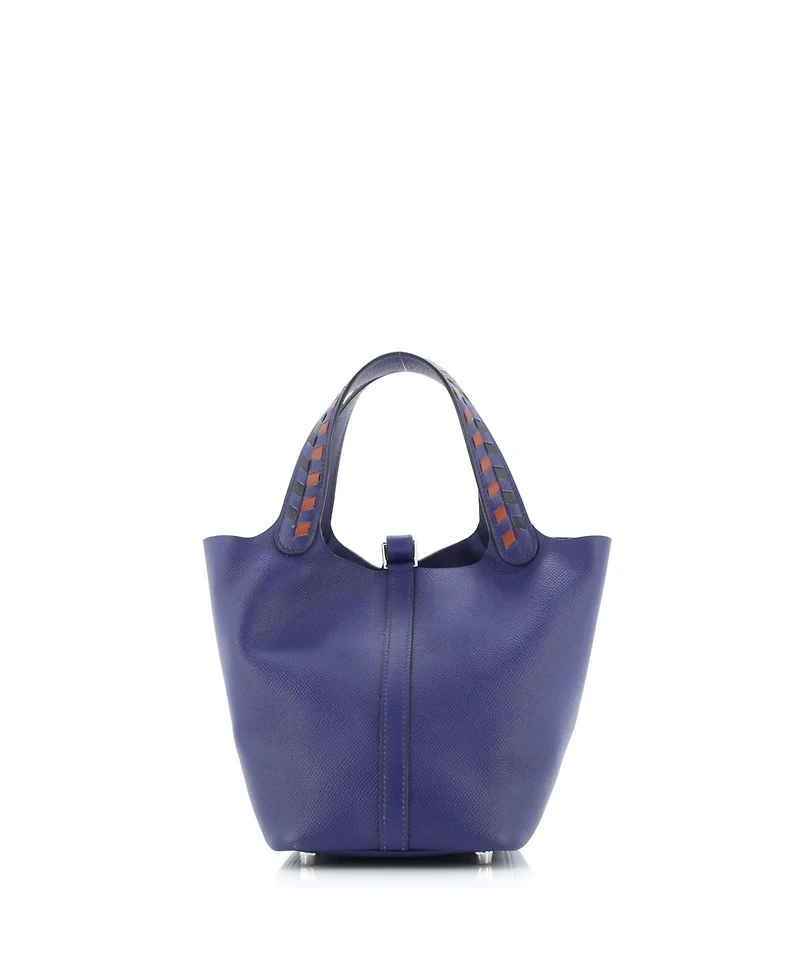 Pre-Owned Hermes Pm Picotin Lock Bag Tressage Epsom