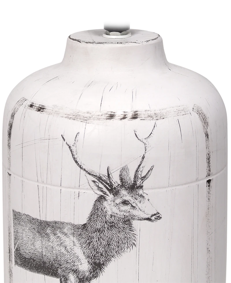 Creekwood Home 17.8" Ceramic Vintage Farmhouse Accent Table Lamp