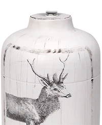 Creekwood Home 17.8" Ceramic Vintage Farmhouse Accent Table Lamp