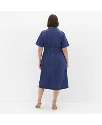 City Chic Plus Size Jade Denim Dress