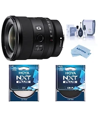 Sony Fe 20mm f/1.8 G Lens for Sony E, Bundle with Hoya Nxt Plus 67mm Uv+Cpl Filter, Cleaning Kit, Cleaning Cloth