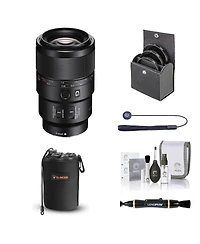 Sony Fe 90mm f/2.8 Macro G Oss Lens, Bundle with 62mm Filter Kit, Lens Case, Cleaning Kit, Lens Cleaner, Lens Cap Tether