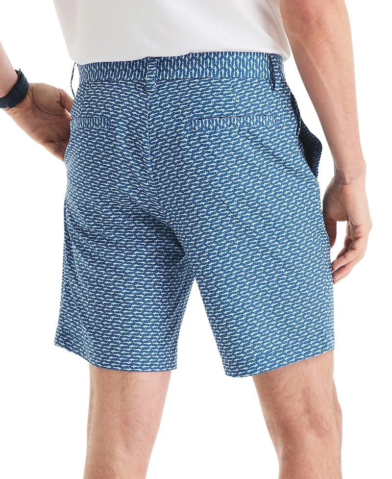 Nautica Men's Slim-Fit Shark Graphic Shorts