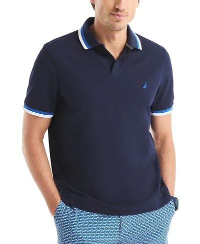 Nautica Men's Classic-Fit Johnny Collar Tipped Polo Shirt