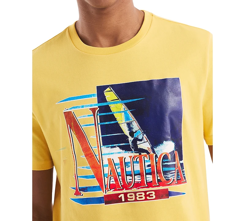 Nautica Men's Windsurfing Logo Graphic T-Shirt