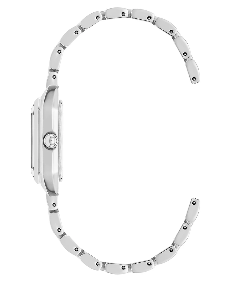 Anne Klein Women's Quartz Petite Octagonal Silver-Tone Metal Alloy Bracelet Watch, 21mm