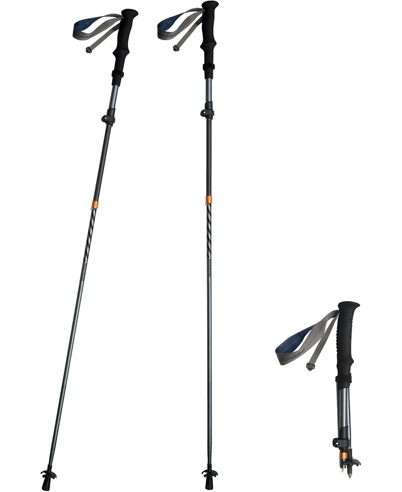 Naturehike 1pc Carbon Fiber Trekking Pole, Ultralight Foldable Hiking Poles, Adjustable 115-135cm, Eva Grip, Tungsten Tip