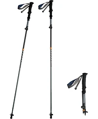Naturehike 1pc Carbon Fiber Trekking Pole, Ultralight Foldable Hiking Poles, Adjustable 115-135cm, Eva Grip, Tungsten Tip