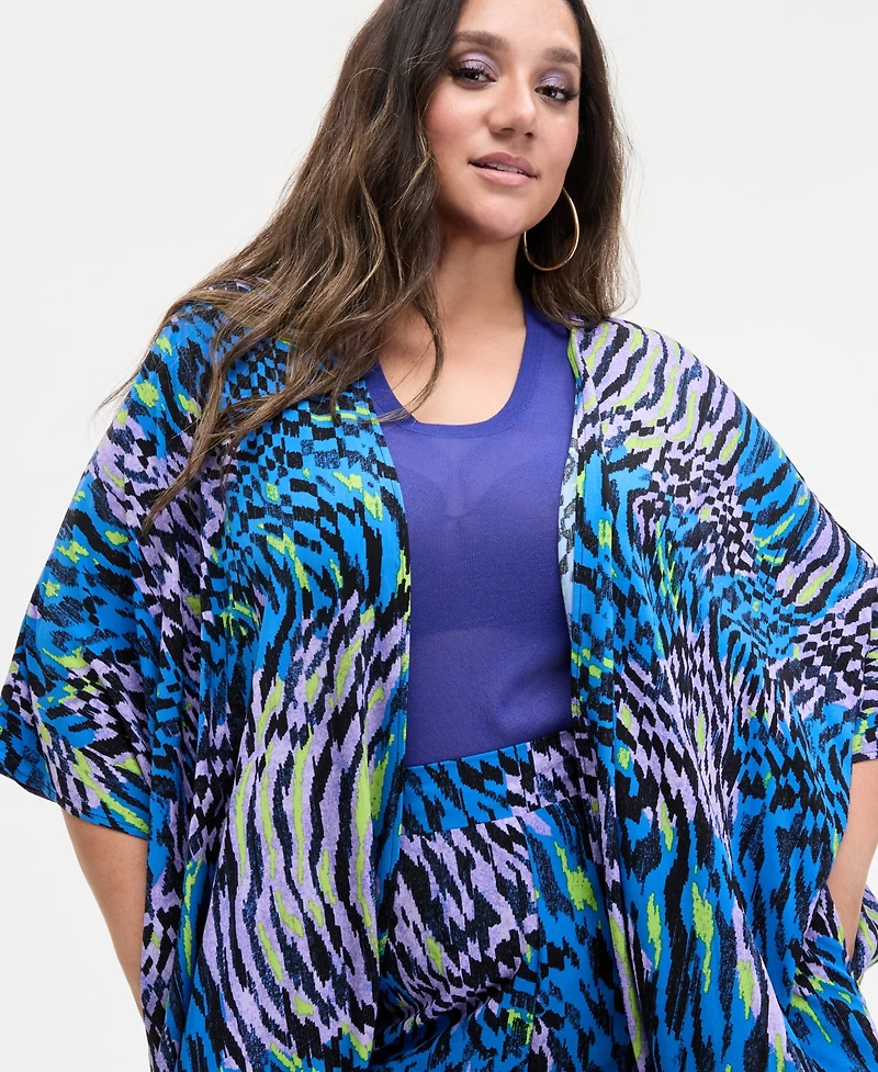 Nina Parker Trendy Plus Printed Kimono