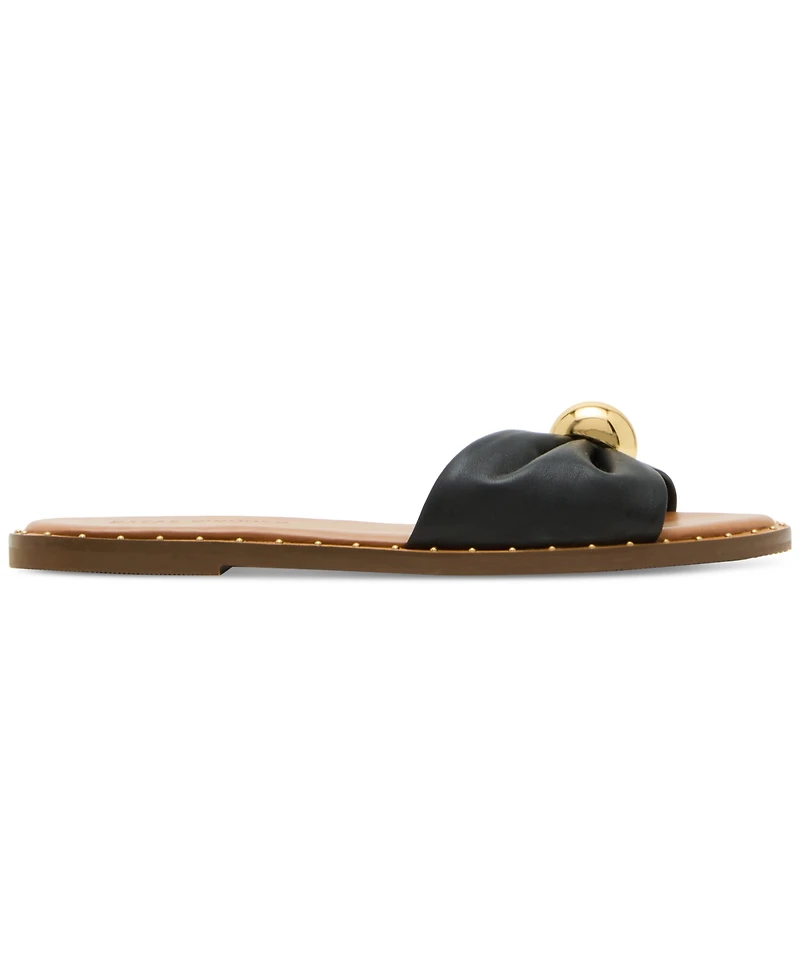 Steve Madden Women's Dipsy Knotted Embellished Slide Sandals