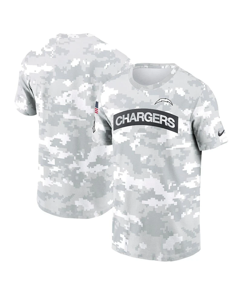 Nike Men's Arctic Camo Los Angeles Chargers 2024 Salute To Service Performance T-Shirt