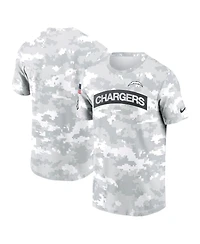 Nike Men's Arctic Camo Los Angeles Chargers 2024 Salute To Service Performance T-Shirt