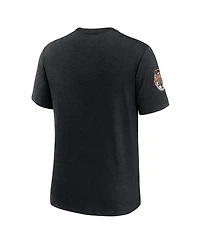 Nike Men's Heather Black San Francisco Giants Cooperstown Collection Eras Tri-Blend T-Shirt