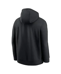 Nike Men's Black Colorado Rockies Logo Club Fleece Pullover Hoodie
