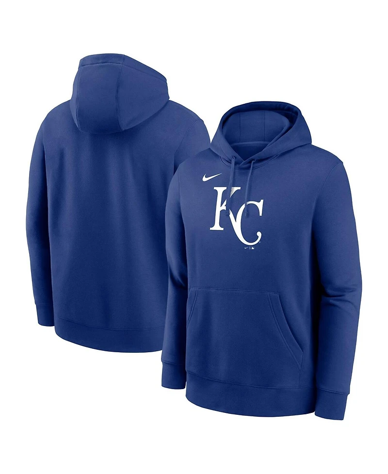 Nike Men's Royal Kansas City Royals Logo Club Fleece Pullover Hoodie