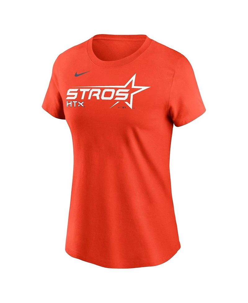 Nike Women's Orange Houston Astros 2025 City Connect Wordmark T-Shirt