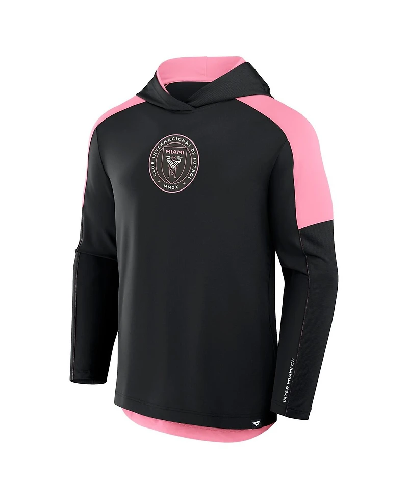 Fanatics Men's Black Inter Miami Cf Red Card Transitional Pullover Hoodie