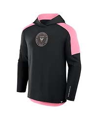 Fanatics Men's Black Inter Miami Cf Red Card Transitional Pullover Hoodie