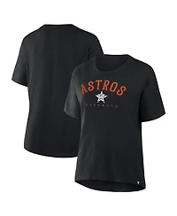 Fanatics Women's Black Houston Astros Relaxed fit Legacy T-Shirt