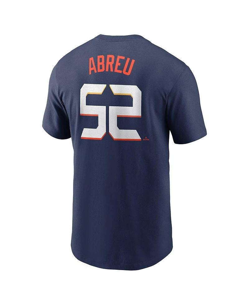 Nike Men's Bryan Abreu Navy Houston Astros 2025 City Connect Fuse Name Number T-Shirt